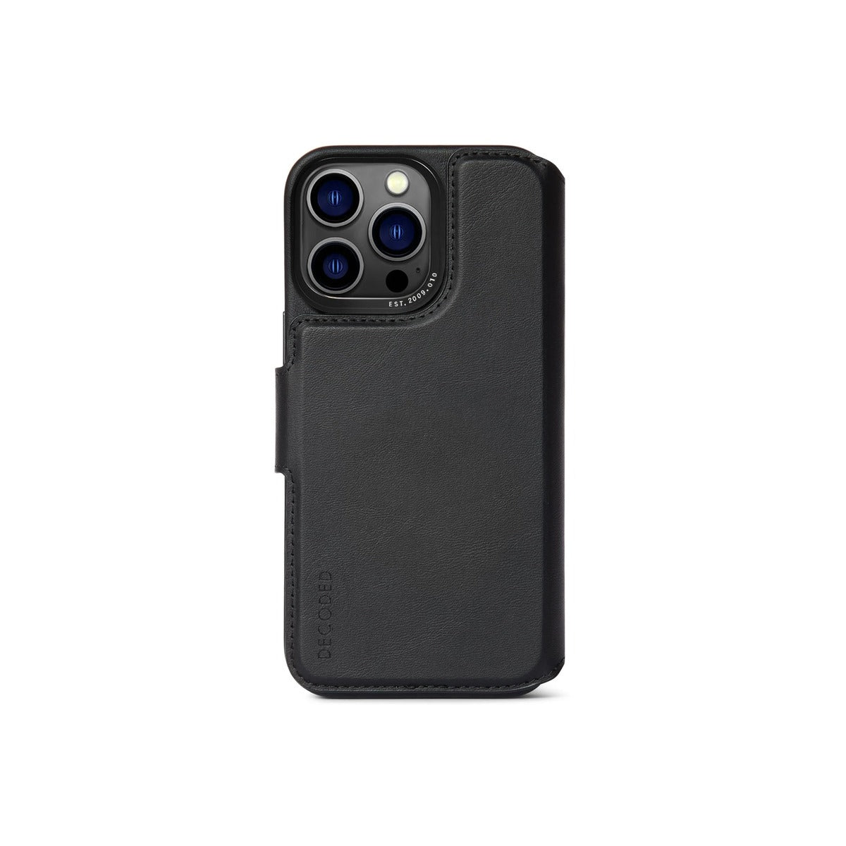 Decoded Leather Det.Wallet Black Case for iPhone 14 Pro