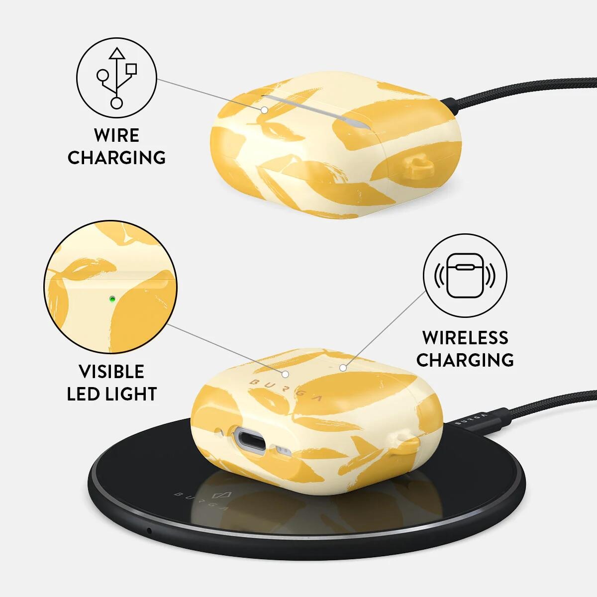 BURGA Lemon Tart Case For AirPods 4