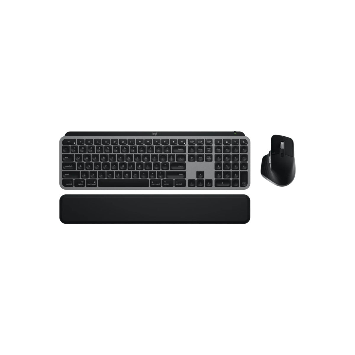 Logitech MX Keys S Combo for Mac MX Master 3S for Mac, MX Keys S for Mac & MX Palm Rest - Space Grey - US/INT