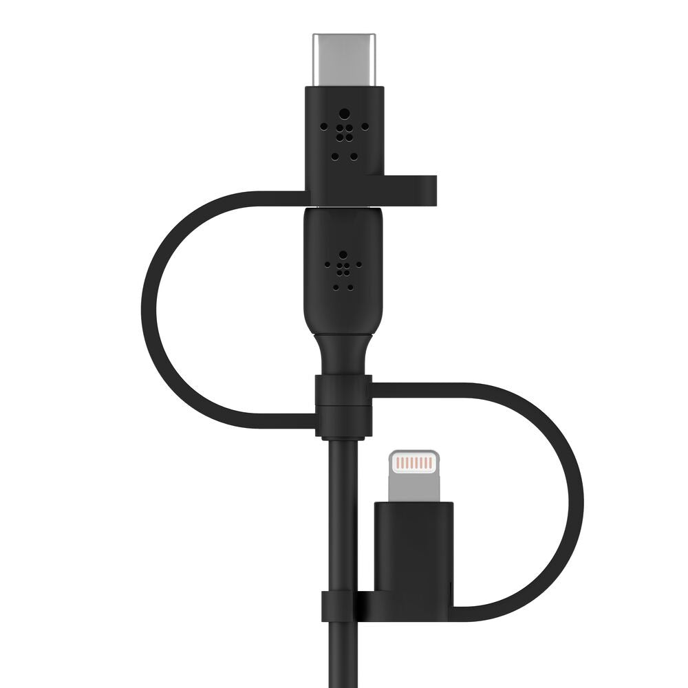 Belkin BOOST CHARGE Universal charging cable (Lightning/Micro-USB/USB-C to USB-A) Cable, PVC - 1M - Black