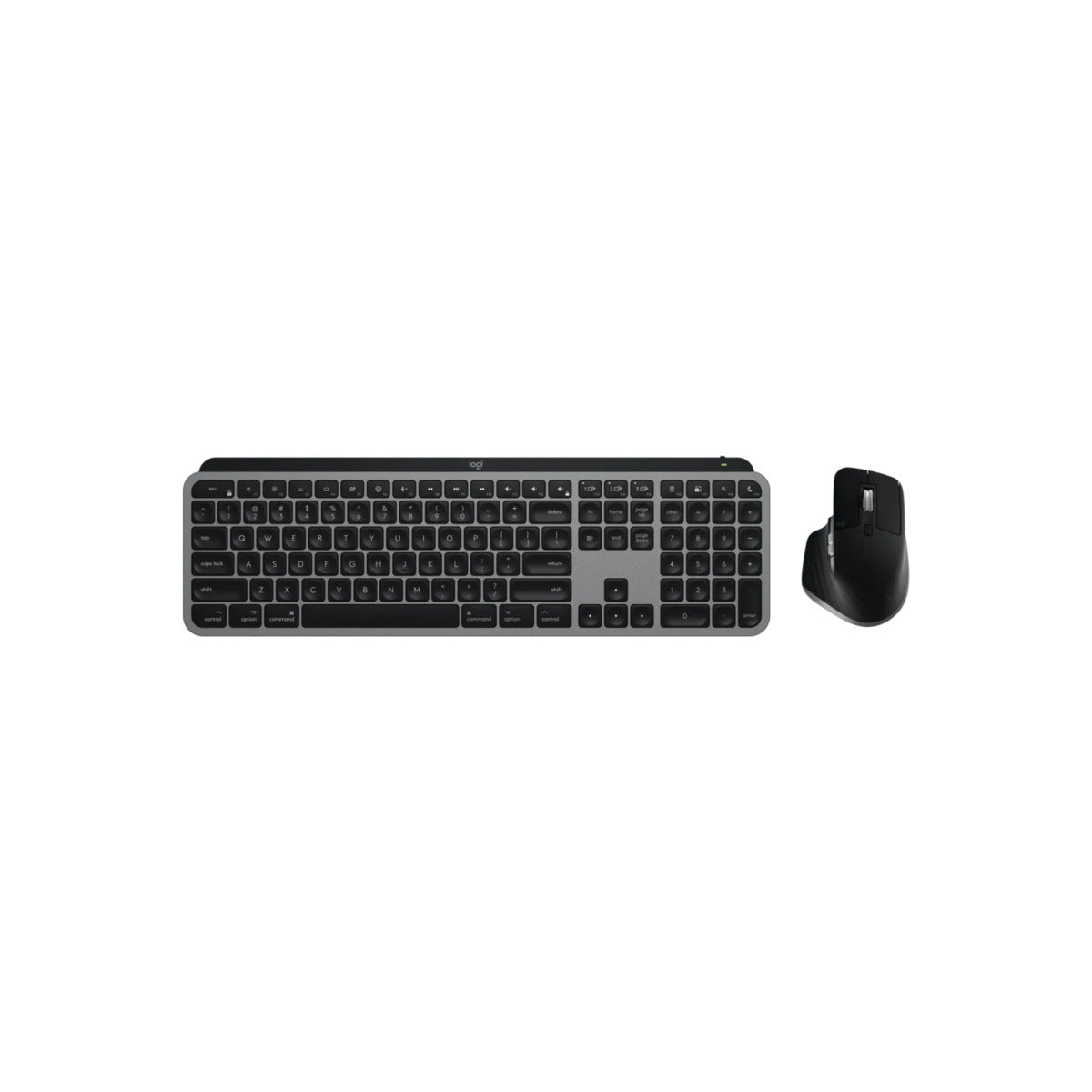 Logitech MX Keys S Combo for Mac MX Master 3S for Mac, MX Keys S for Mac & MX Palm Rest - Space Grey - US/INT