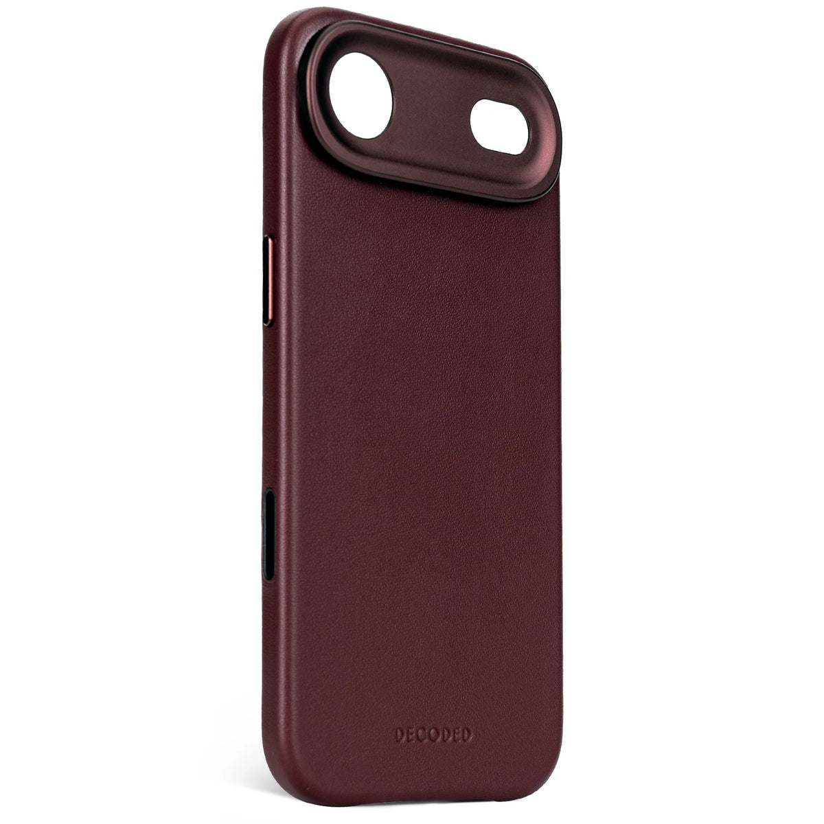 DECODED LEATHER BACKCOVER FOR IPHONE AIR - Burgundy
