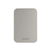 DECODED Ultra Slim Qi2 Powerbank 5000MaH Titanium Silver