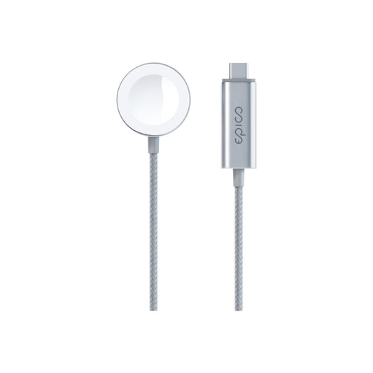 Epico USB-C Fast Magnetic Charger for Apple Watch 1,2m – Silver