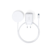 Epico Magnetic Wireless Charging Cable Bundle 7.5W/15W - with USB-C Cable & 20W PD Charger - white