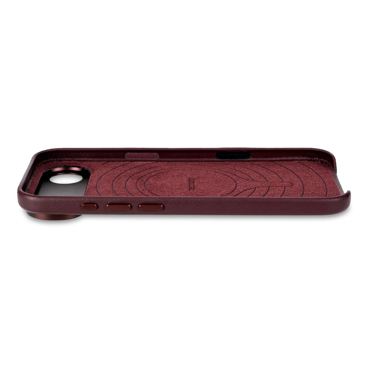 DECODED LEATHER BACKCOVER FOR IPHONE AIR - Burgundy