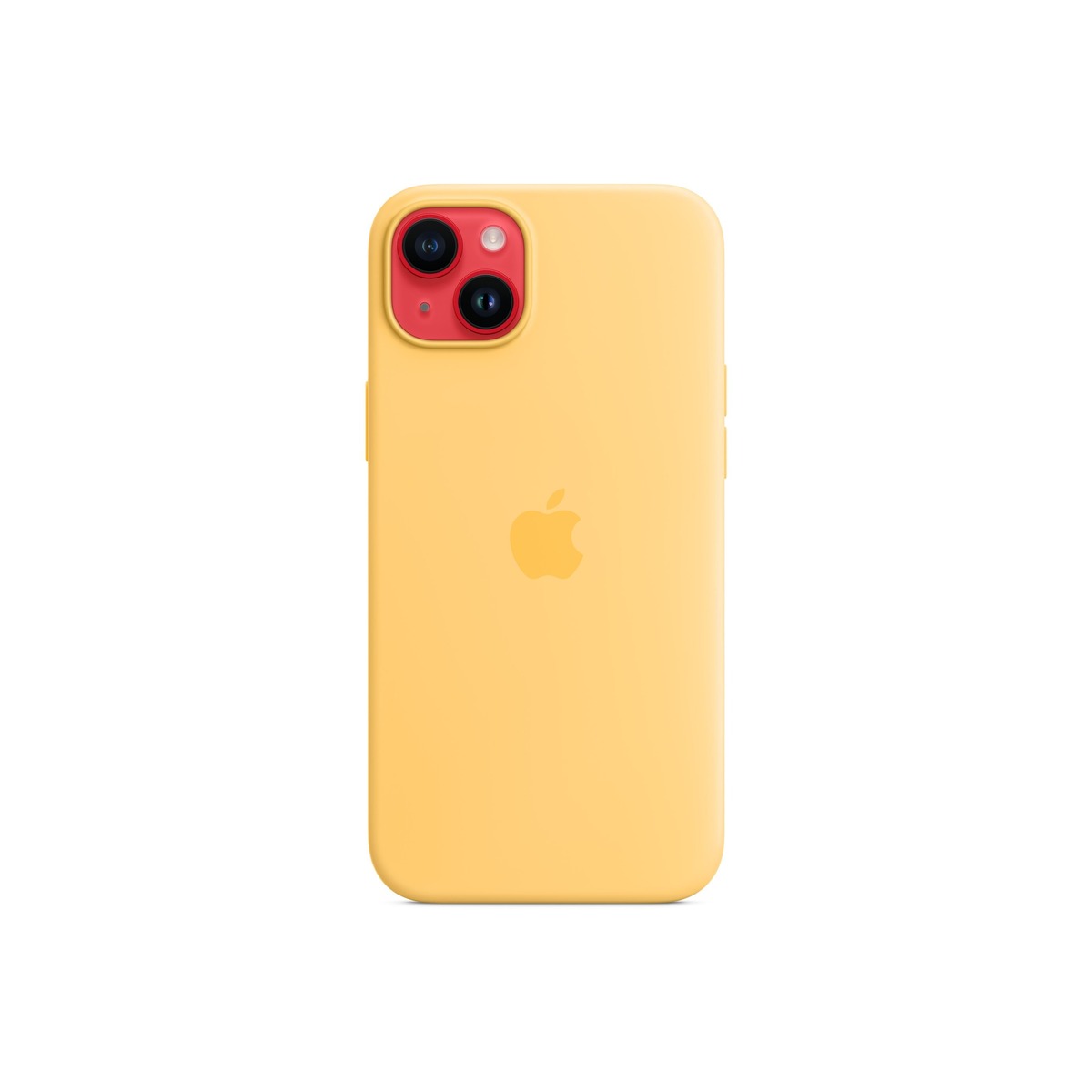 Apple iPhone 14 Plus Silicone Case with MagSafe - Sunglow - iSTYLE.bg