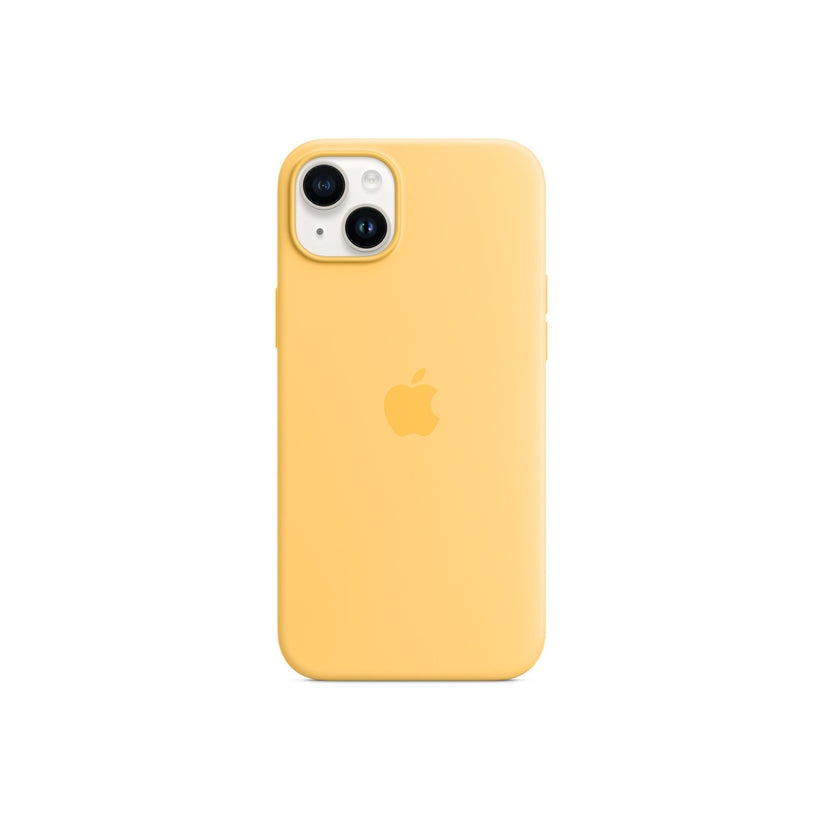 Apple iPhone 14 Plus Silicone Case with MagSafe - Sunglow - iSTYLE.bg