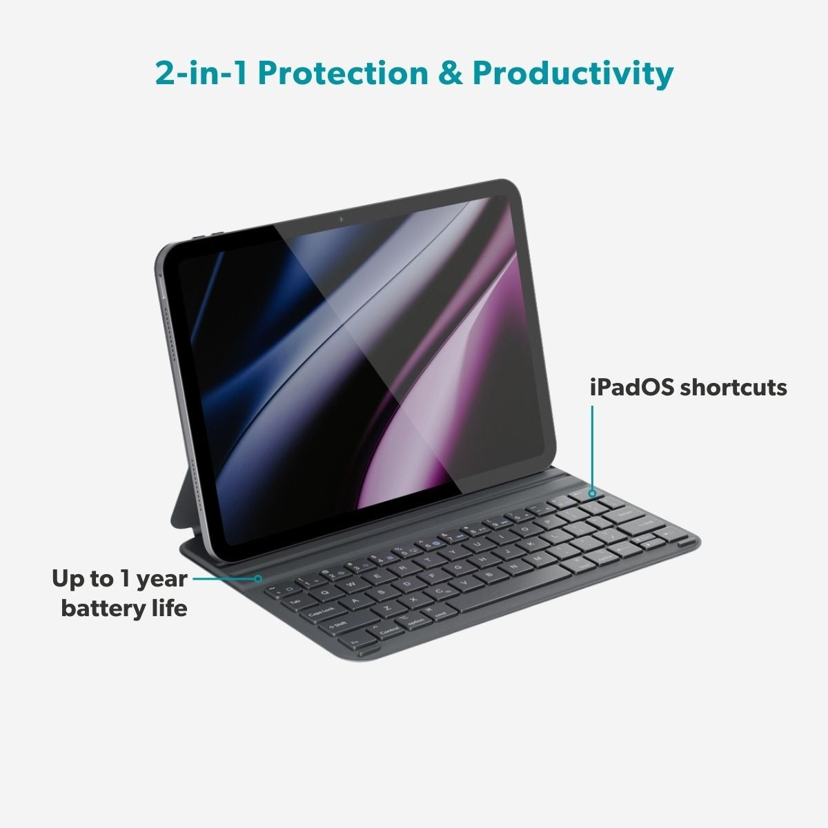 Клавиатура за iPad Pro / Air 11 от Epico - EK20 - US - grey - iSTYLE.bg