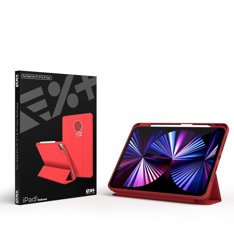 Кейс за iPad Pro 11 от NEXT - Rollcase - червен - iSTYLE BG