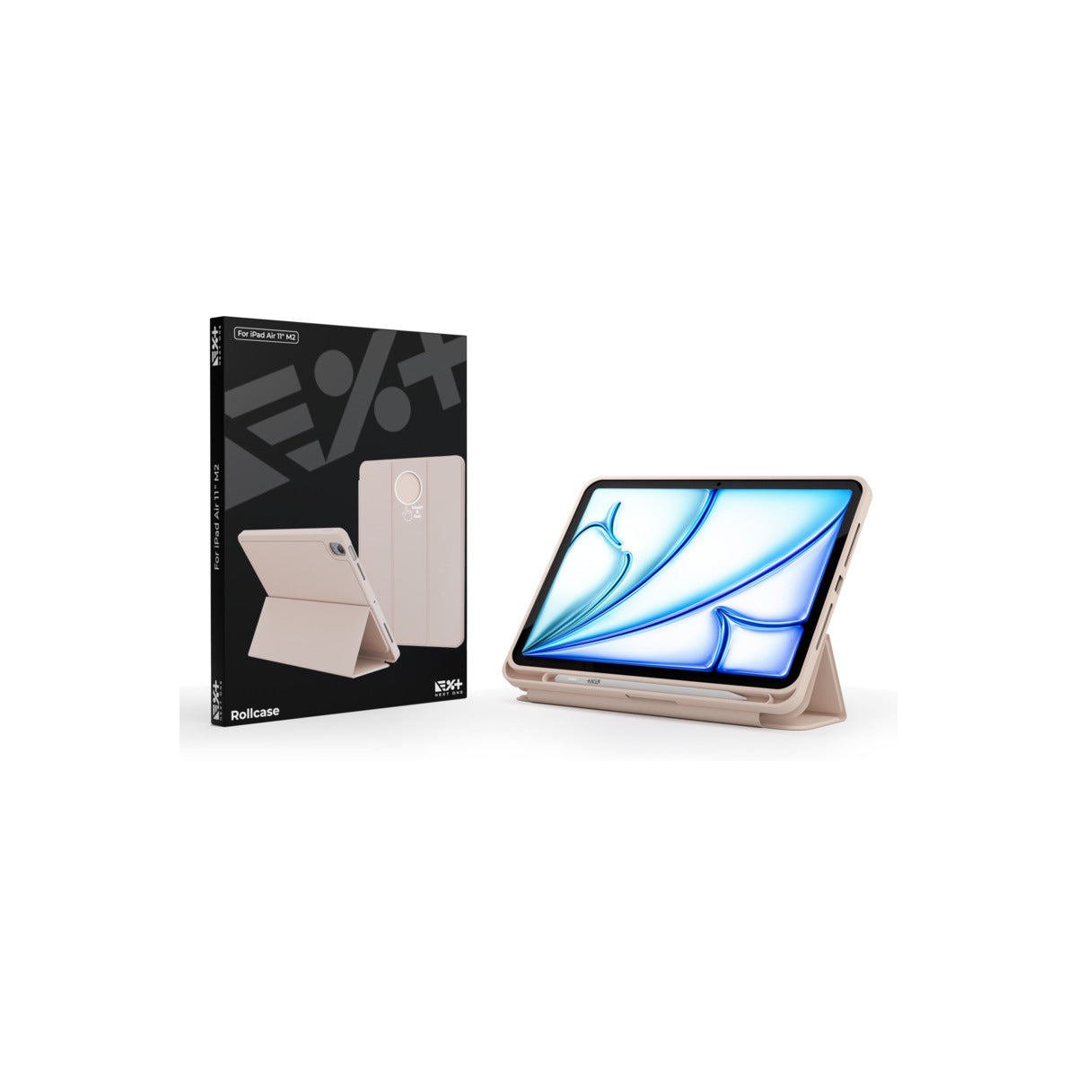 NEXT ONE PINK ROLLCASE FOR IPAD AIR 11"" M2 - iSTYLE BG