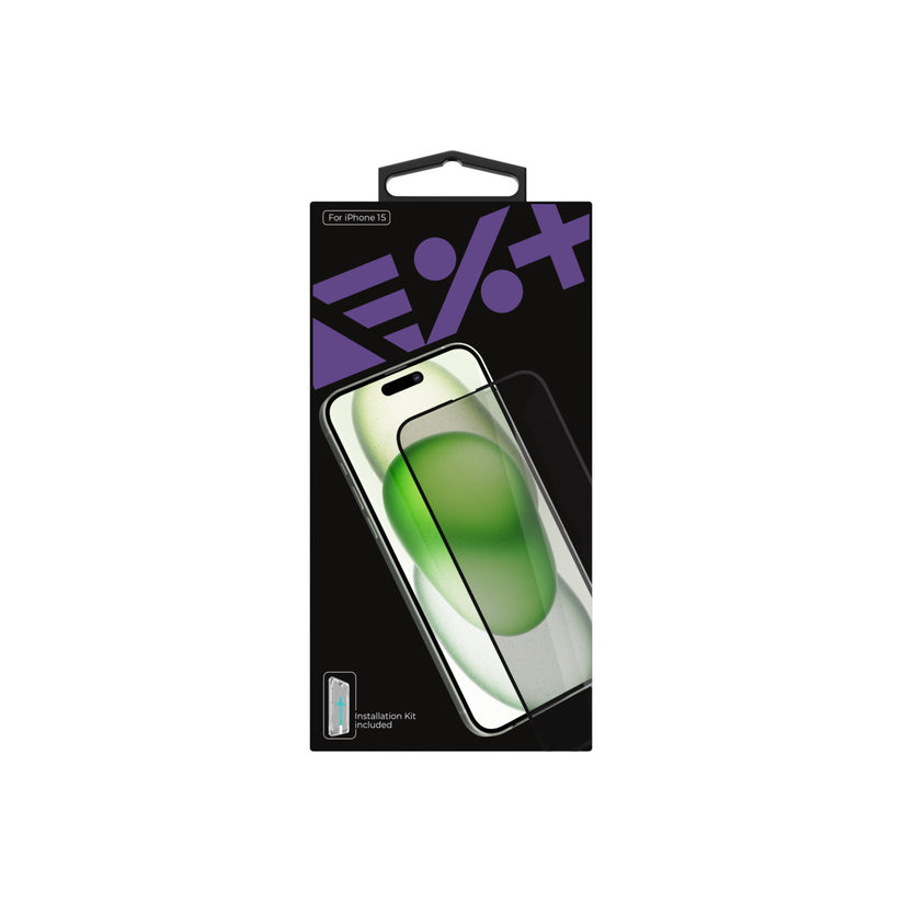 NEXT ONE All-rounder glass screen protector for iPhone 15 - iSTYLE BG