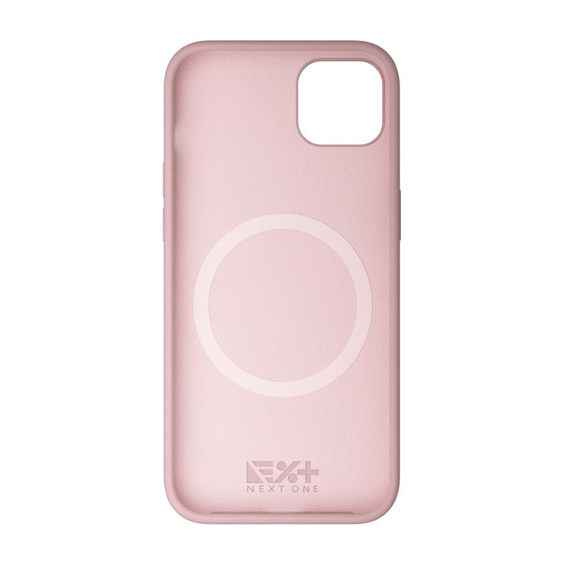 NEXT ONE silicone case MagSafe compatible for iPhone 15 | Pink - iSTYLE BG