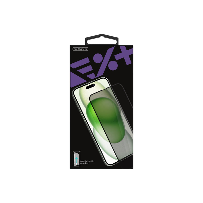 NEXT ONE ALL-ROUNDER PRIVACY GLASS SCREEN PROTECTOR FOR IPHONE 15 - iSTYLE BG