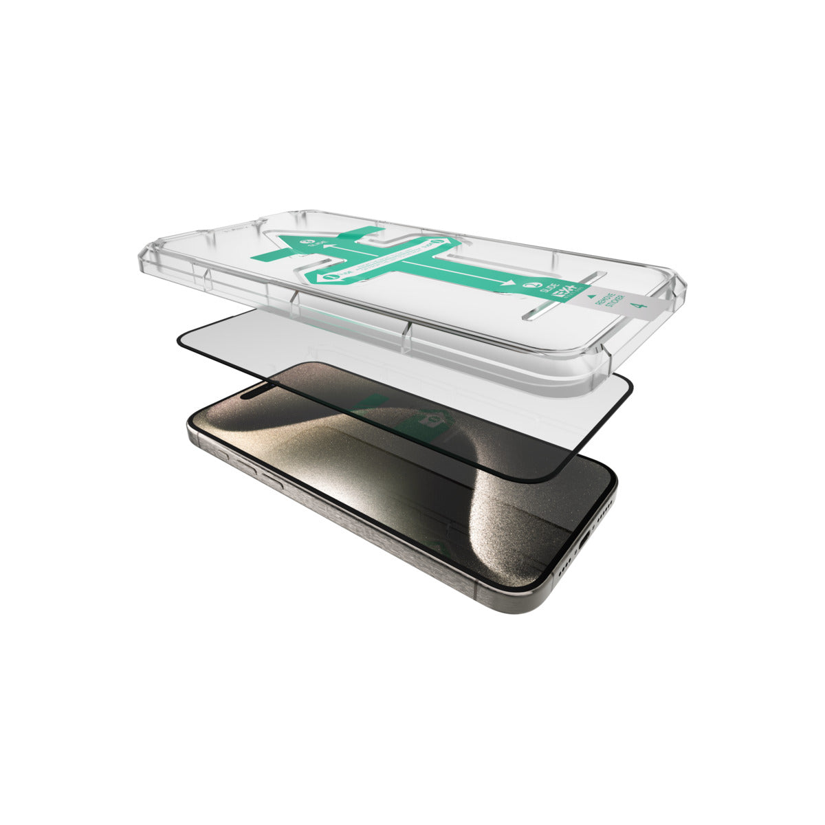 NEXT ONE All-rounder glass screen protector for iPhone 15 Pro - iSTYLE BG
