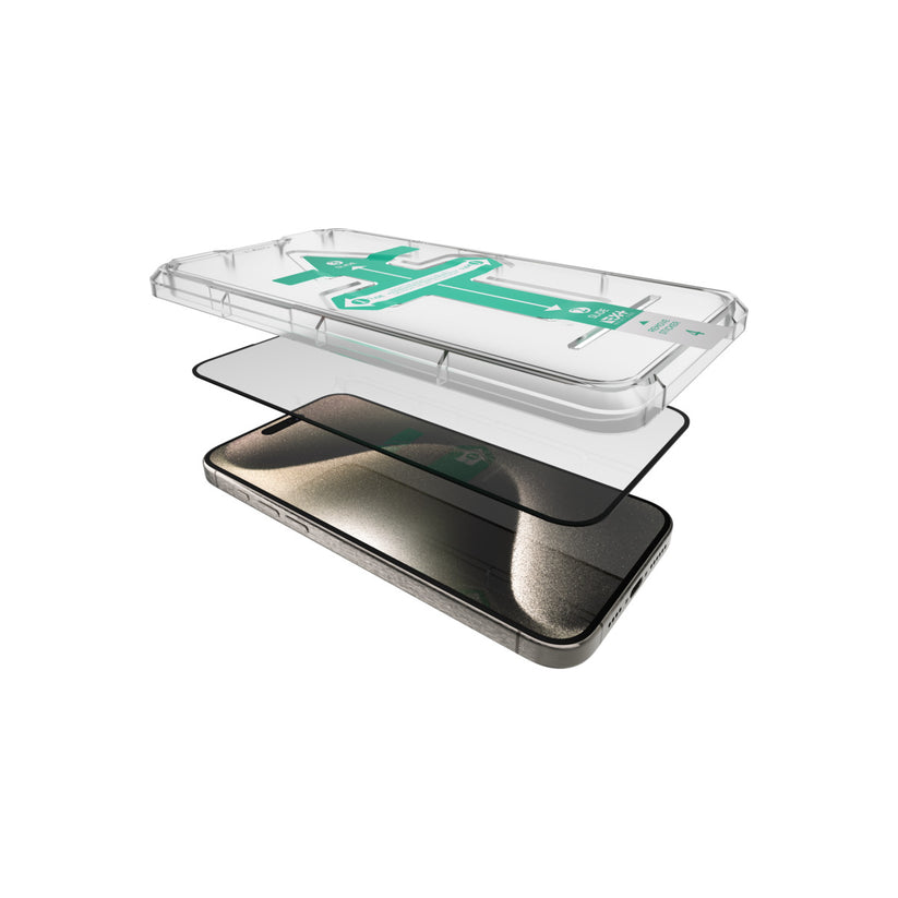 NEXT ONE All-rounder glass screen protector for iPhone 15 Pro - iSTYLE BG