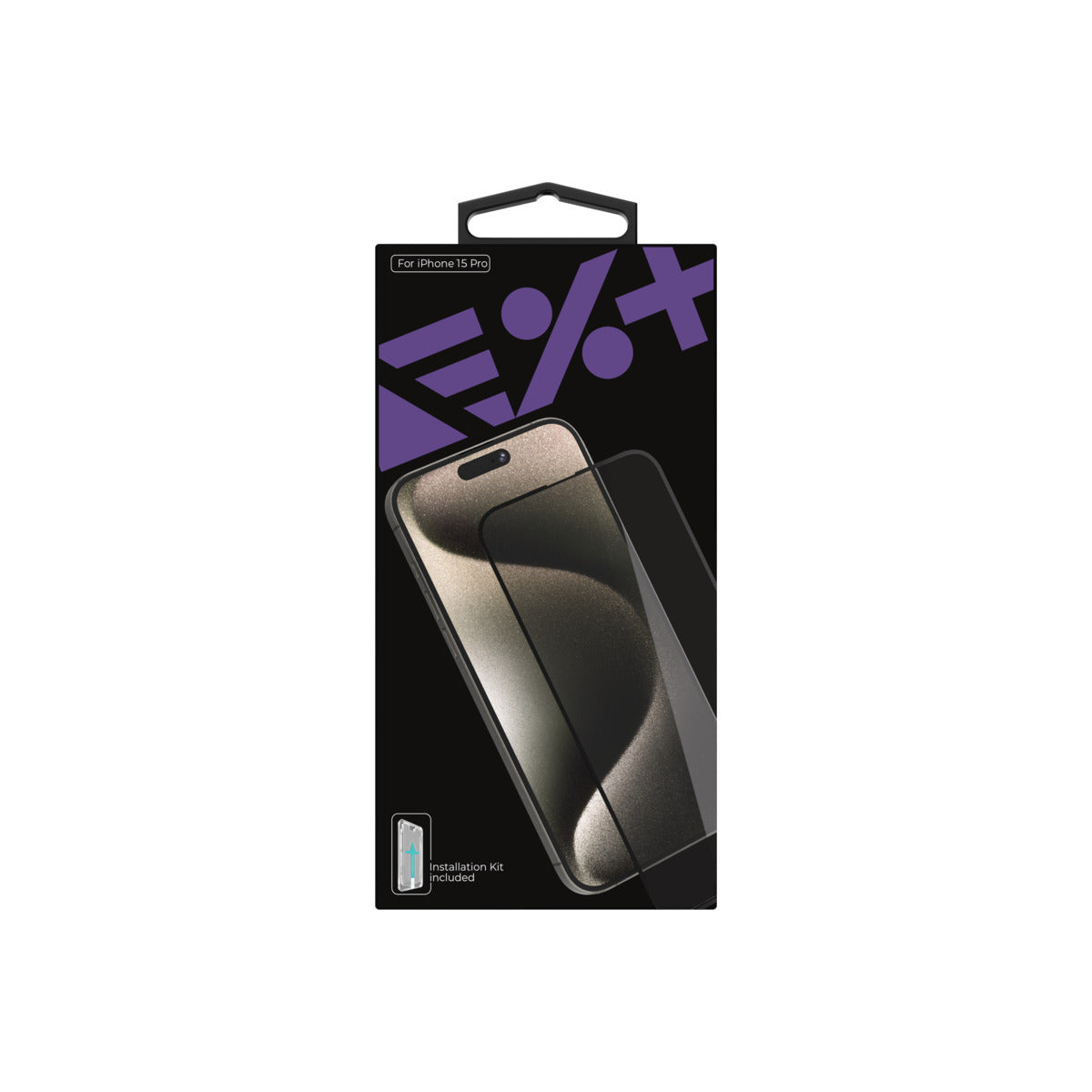 NEXT ONE All-rounder glass screen protector for iPhone 15 Pro - iSTYLE BG