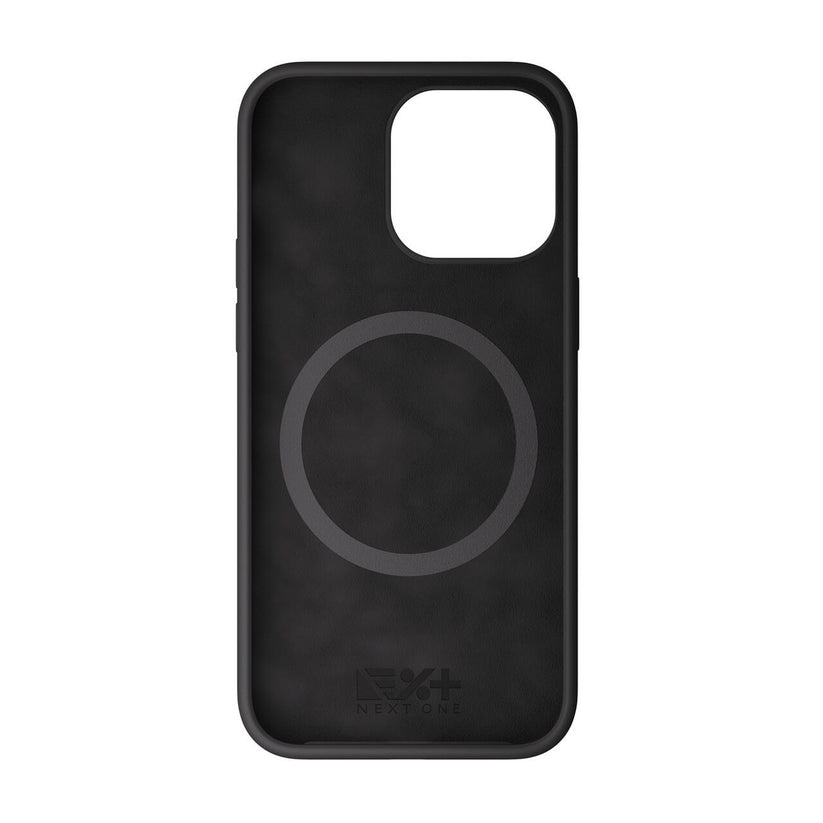 NEXT ONE silicone case MagSafe compatible for iPhone 15 Pro | Black - iSTYLE BG