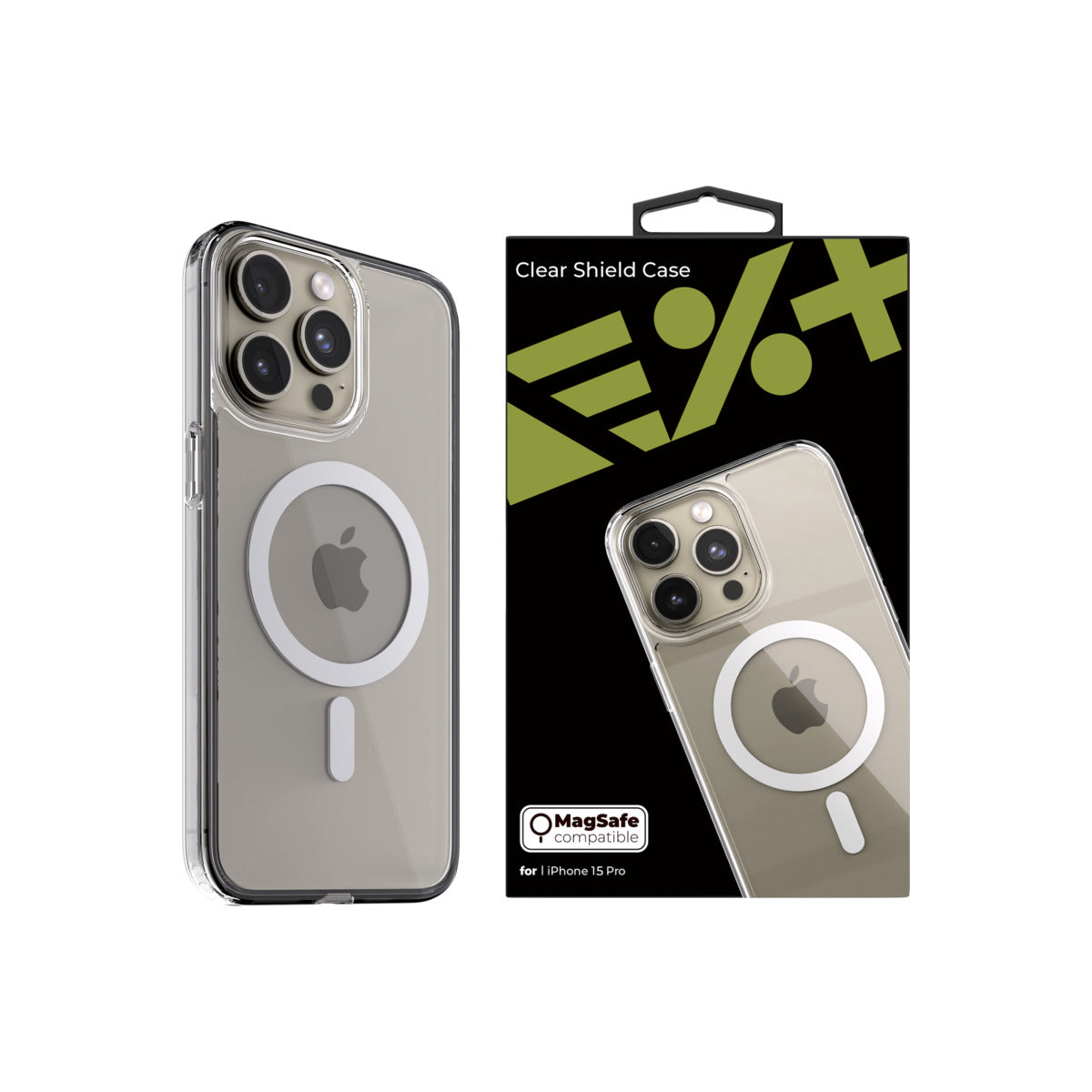 NEXT ONE clear shield case MagSafe compatible for iPhone 15 Pro - iSTYLE BG