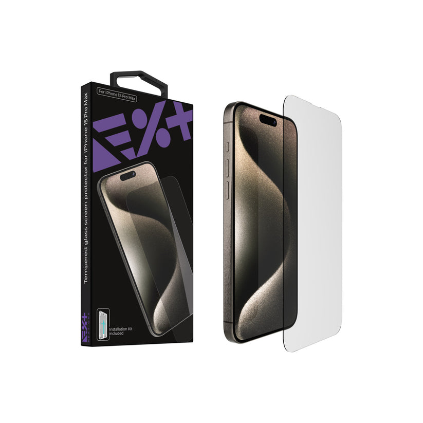NEXT ONE Tempered glass screen protector for iPhone 15 Pro Max - iSTYLE BG