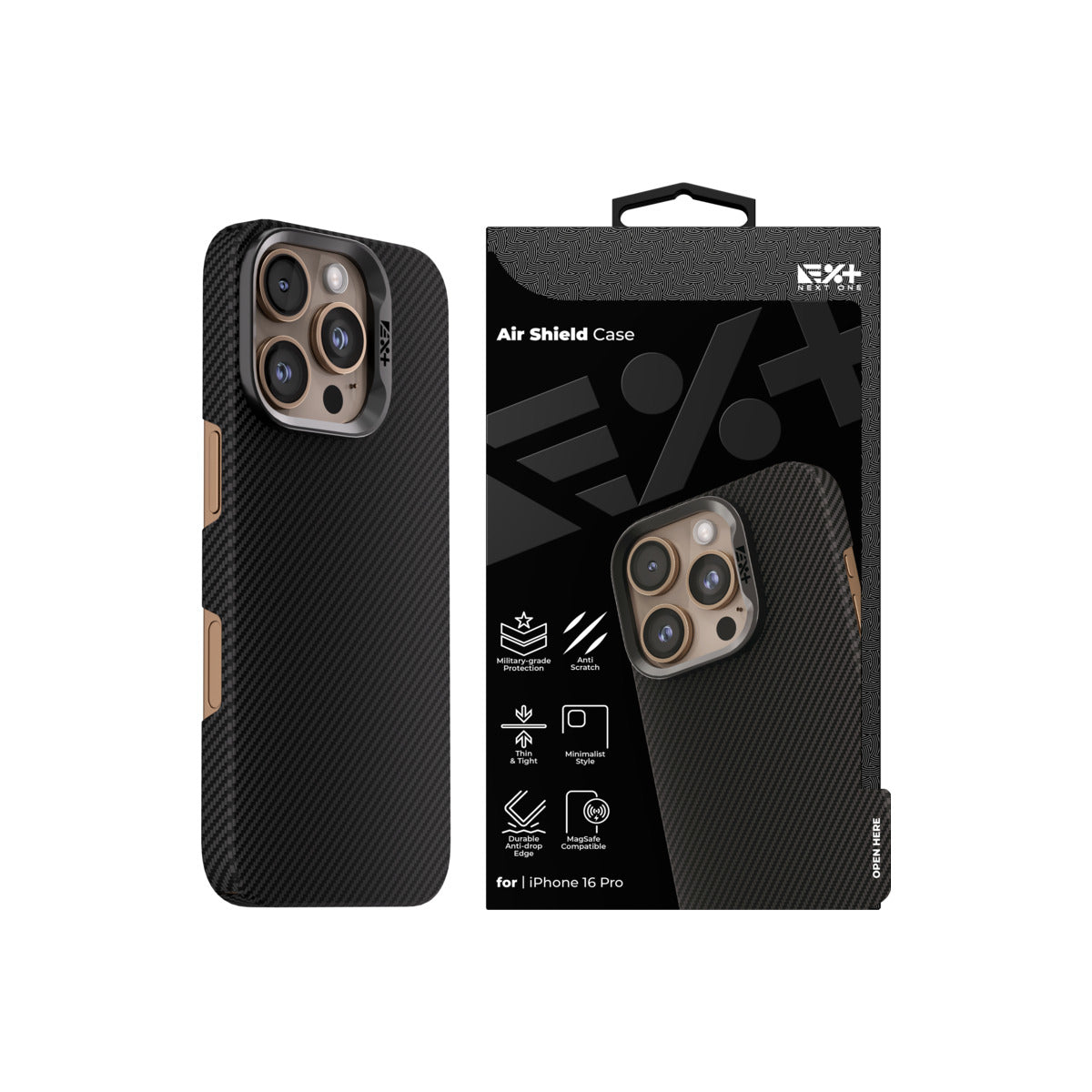 Кейс за iPhone 16 Pro от NEXT ONE - AIRSHIELD - iSTYLE BG