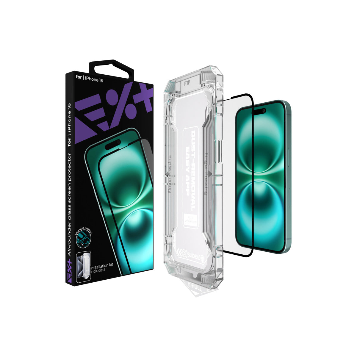NEXT ONE All-rounder glass screen protector for iPhone 16 - iSTYLE BG