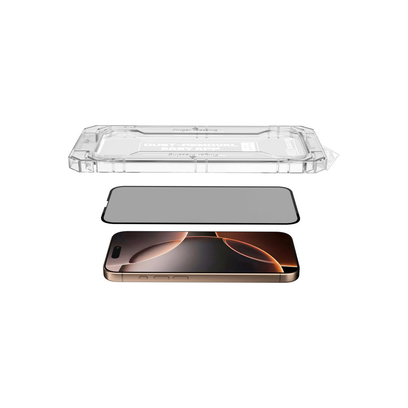 NEXT ONE All-rounder Privacy glass screen protector for iPhone 16 Pro - iSTYLE BG