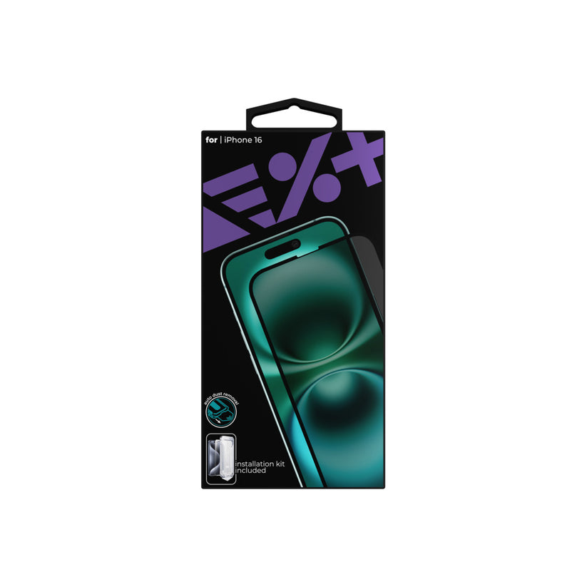 NEXT ONE All-rounder Privacy glass screen protector for iPhone 16 - iSTYLE BG