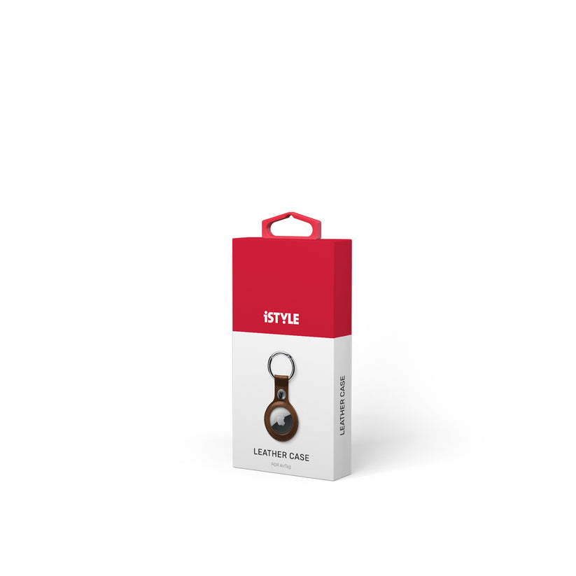 iSTYLE AIRTAG CASE - Brown - iSTYLE BG