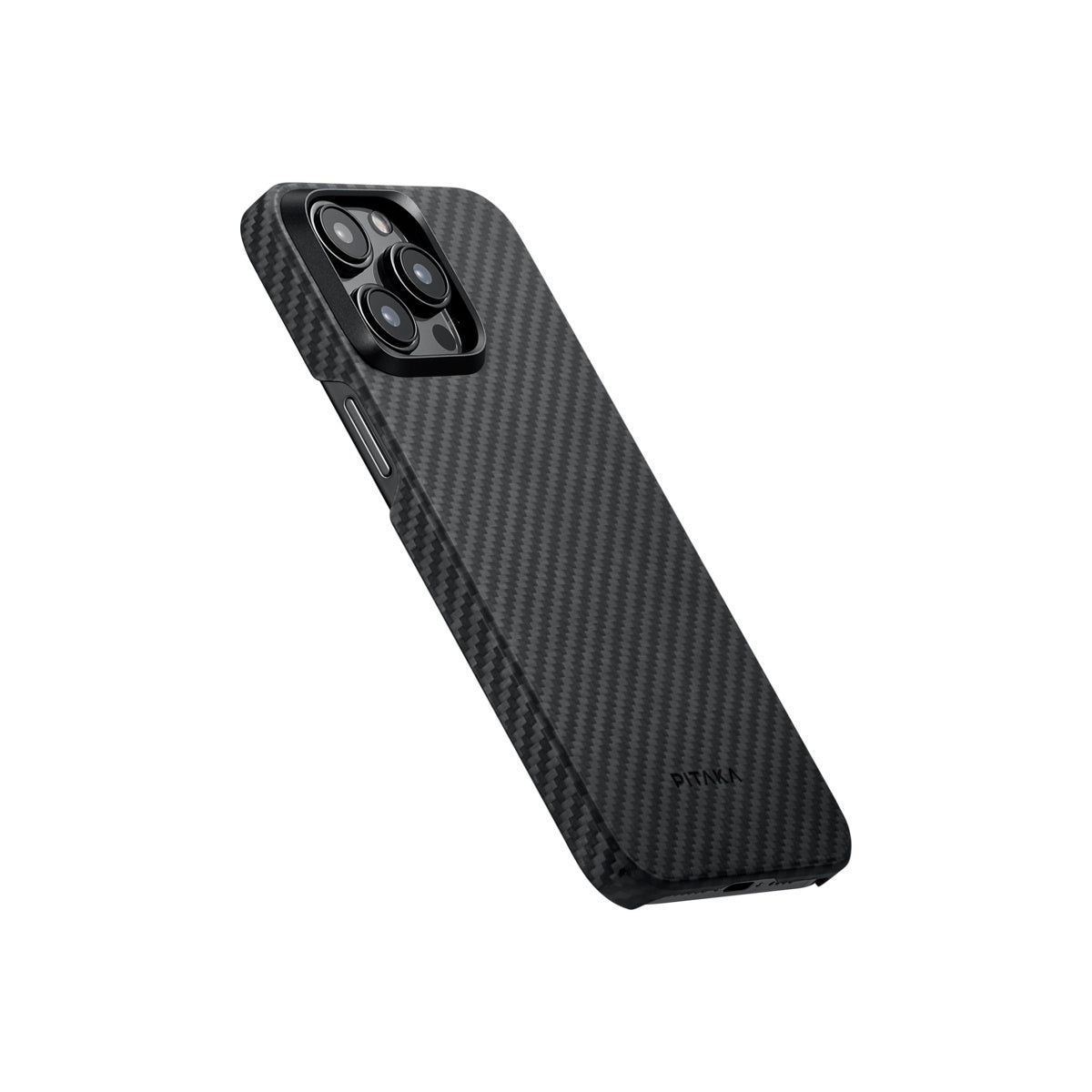 Pitaka MagEZ 4 1500D case, black/grey twill - iPhone 15 Pro - iSTYLE BG