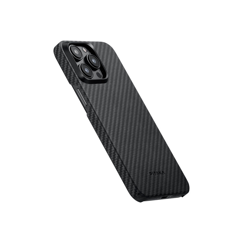 Pitaka MagEZ 4 1500D case, black/grey twill - iPhone 15 Pro - iSTYLE BG