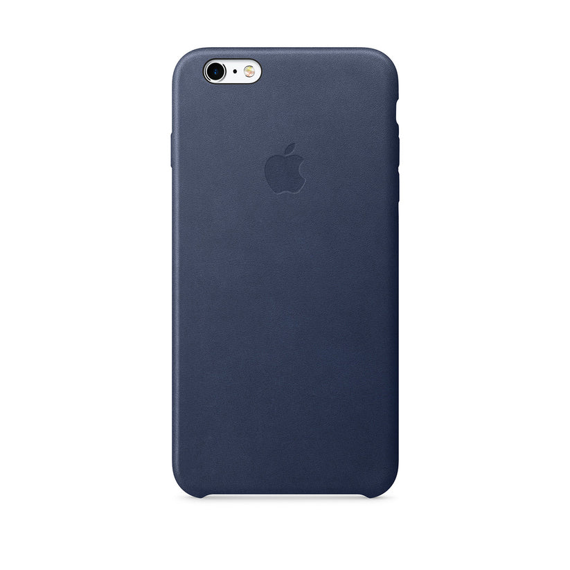 Тъмносин кожен защитен кейс за iPhone 6s Plus - iSTYLE BG