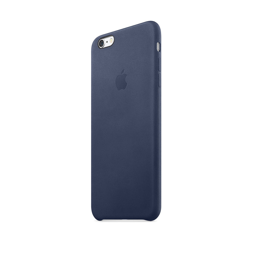 Тъмносин кожен защитен кейс за iPhone 6s Plus - iSTYLE BG