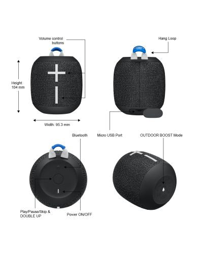 Колонка Logitech Ultimate Ears WONDERBOOM 2 - черна