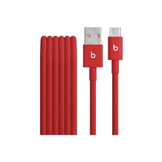 Beats USB-A to USB-C Woven Cable (1.5 m) - Rapid Red - iSTYLE.bg