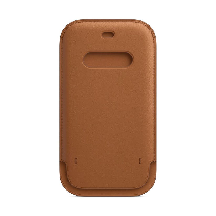 Apple iPhone 12|12 Pro Leather Sleeve with MagSafe - Saddle Brown - iSTYLE BG