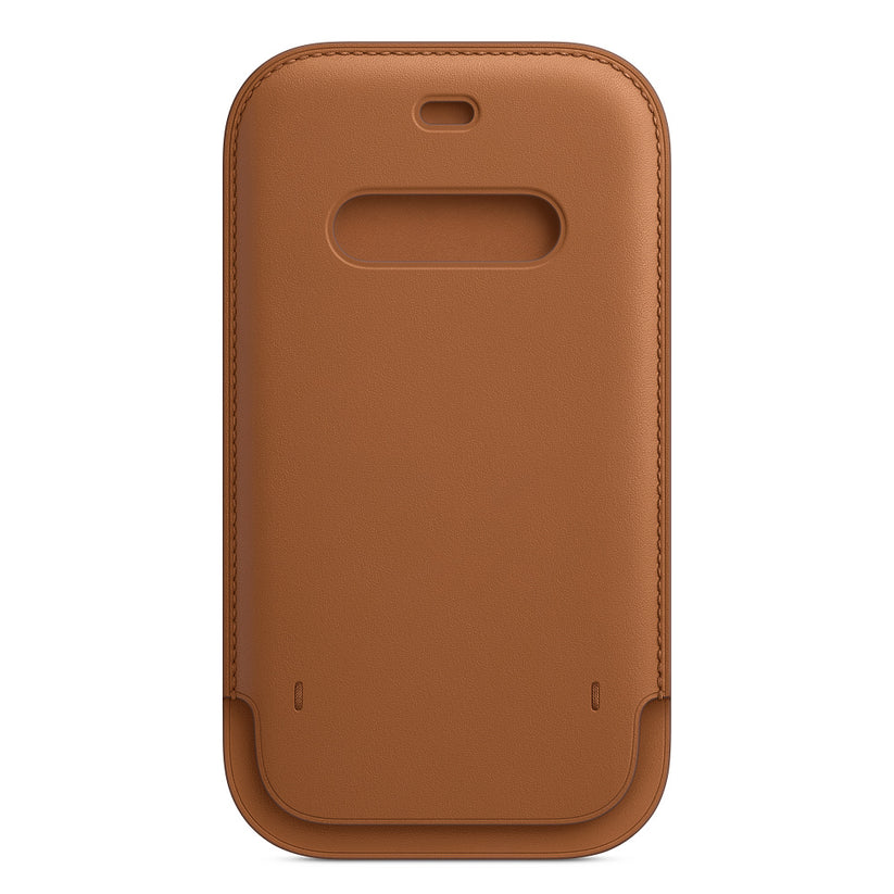 Apple iPhone 12|12 Pro Leather Sleeve with MagSafe - Saddle Brown - iSTYLE BG