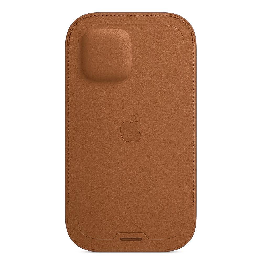 Apple iPhone 12|12 Pro Leather Sleeve with MagSafe - Saddle Brown - iSTYLE BG