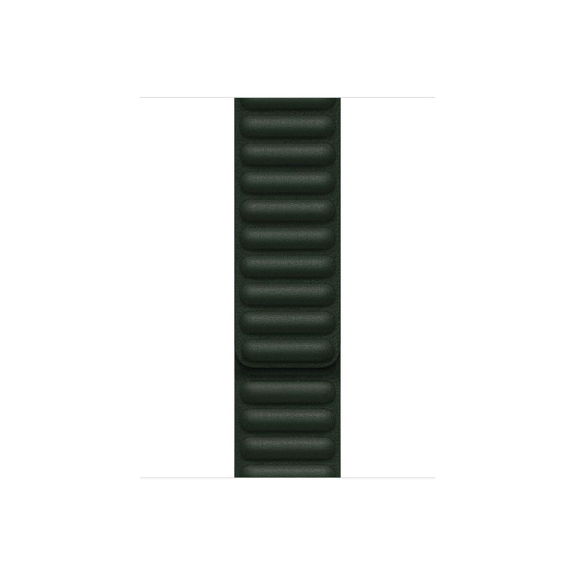 Каишка от Apple - 41 мм Sequoia Green Leather Link - M/L - iSTYLE BG