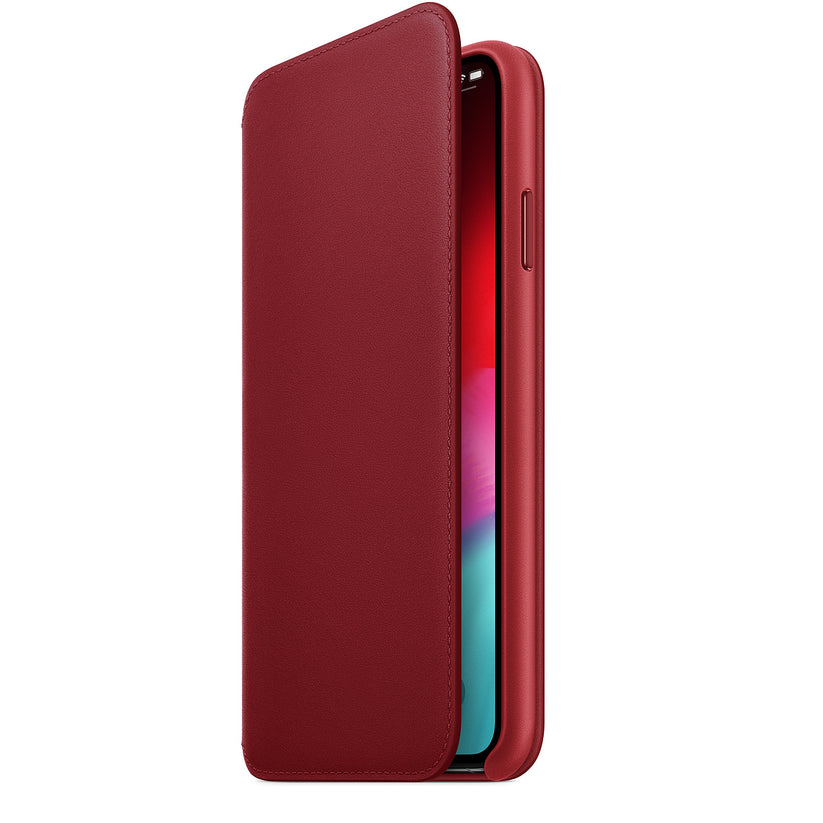 Apple iPhone XS Max Leather Folio - (PRODUCT)RED - iSTYLE BG