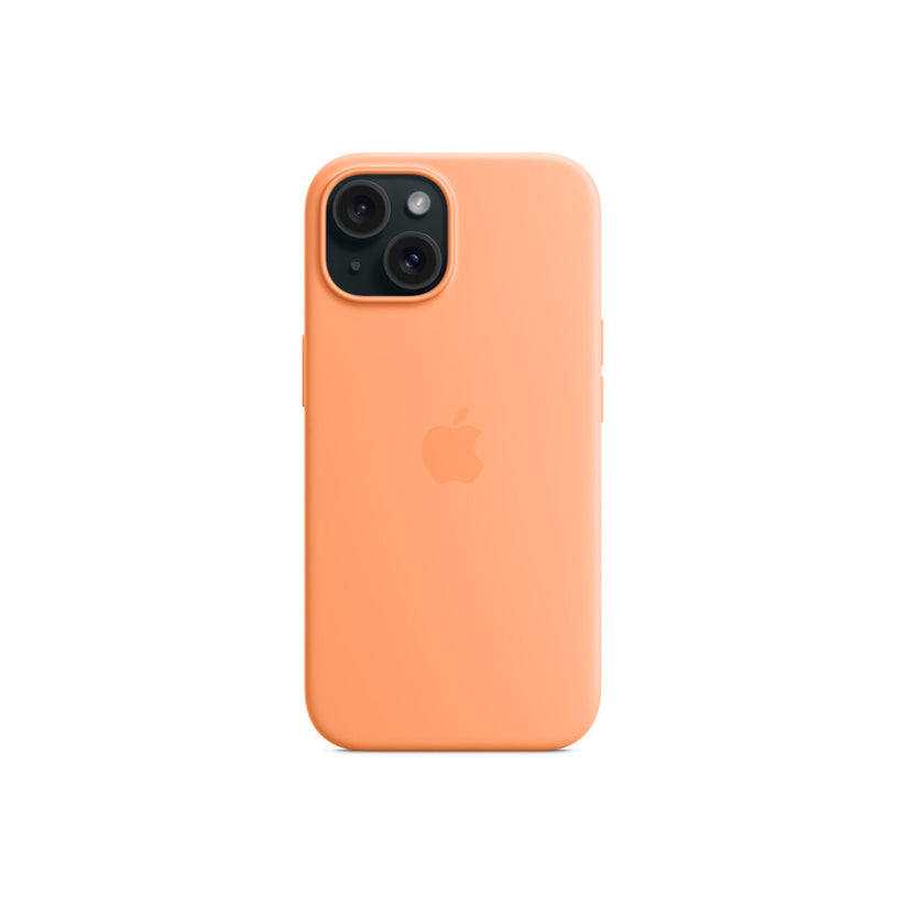 iPhone 15 Silicone Case with MagSafe - Orange Sorbet - iSTYLE BG