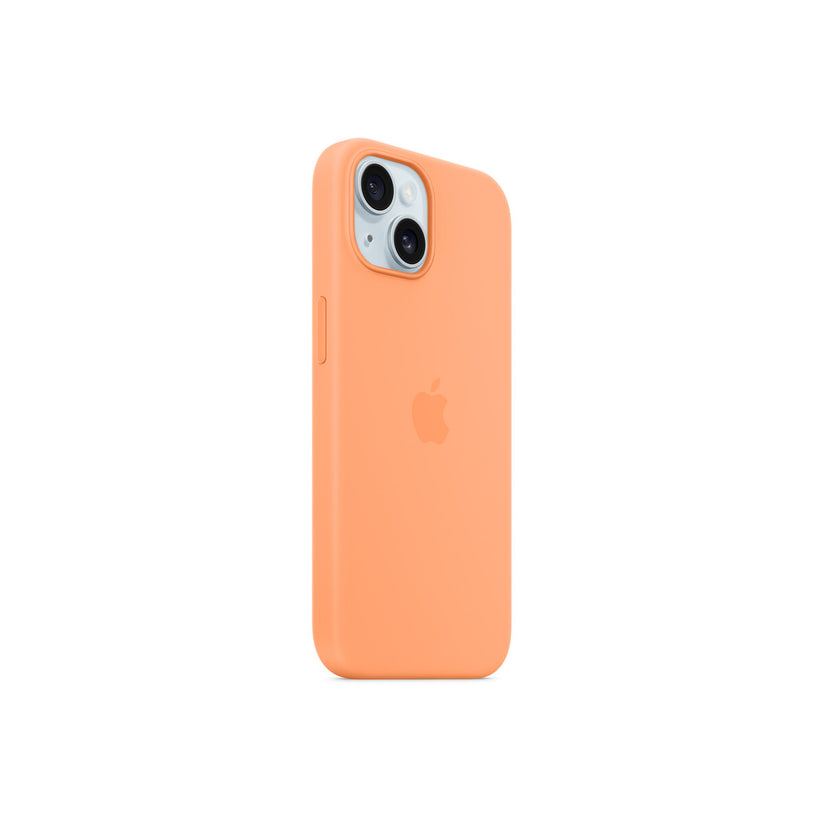 iPhone 15 Silicone Case with MagSafe - Orange Sorbet - iSTYLE BG