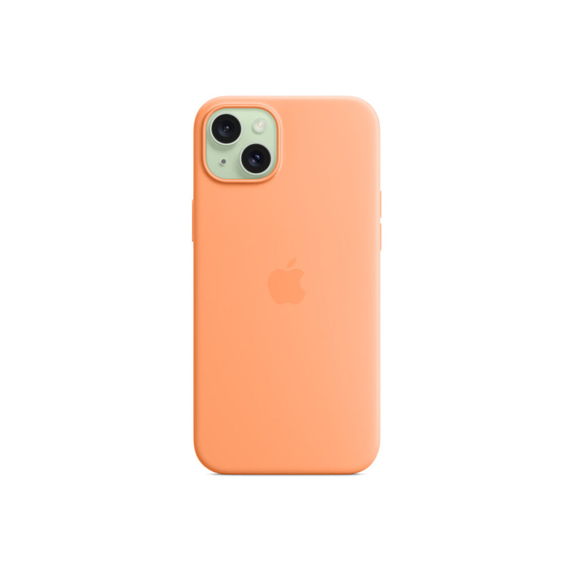 iPhone 15 Plus Silicone Case with MagSafe - Orange Sorbet - iSTYLE BG