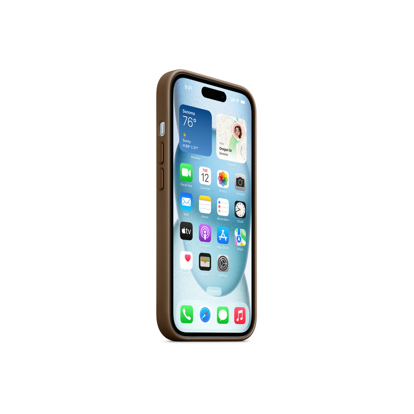 iPhone 15 FineWoven Case with MagSafe - Taupe - iSTYLE BG