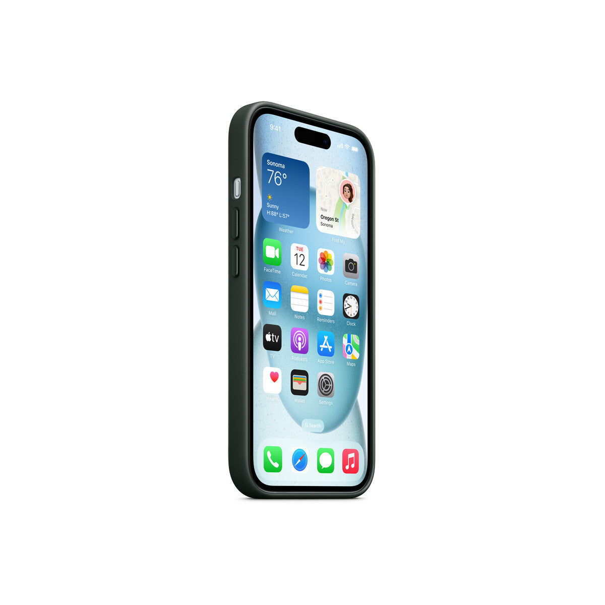 iPhone 15 FineWoven Case with MagSafe - Evergreen - iSTYLE BG