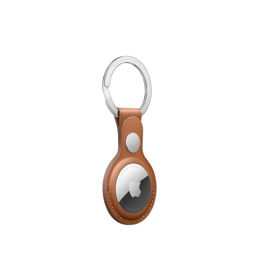 AirTag Leather Loop - Saddle Brown - iSTYLE BG