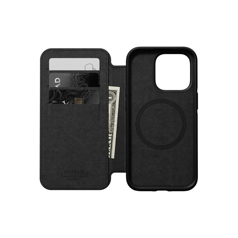 Nomad Leather MS Folio, black - iPhone 14 Pro - iSTYLE BG