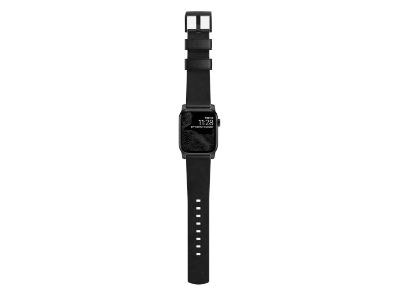 Каишка за Apple Watch от Nomad – 44/42мм Horween черна - iSTYLE BG