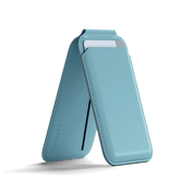 Satechi Vegan-Leather Magnetic Wallet Stand, Magsafe Compatible - Light Blue