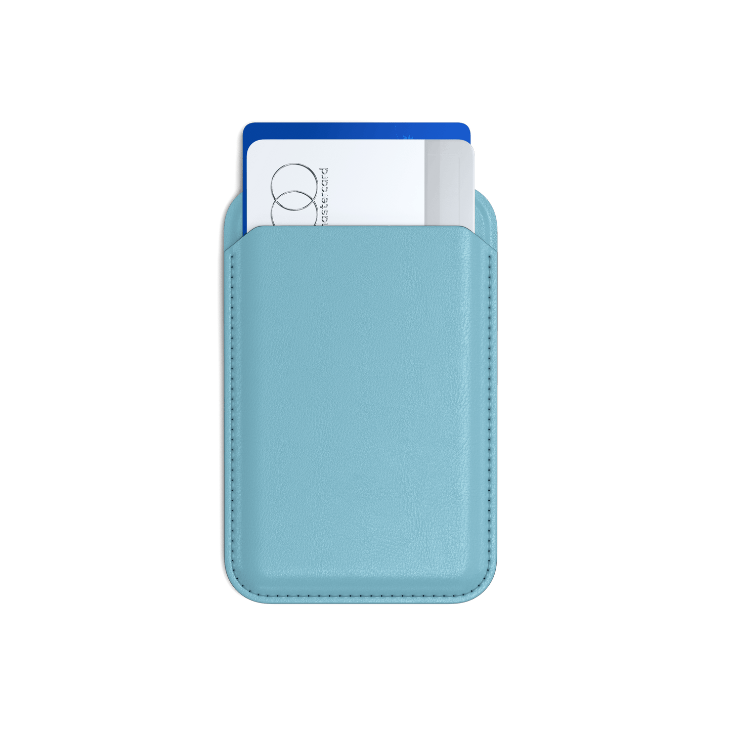 Satechi Vegan-Leather Magnetic Wallet Stand, Magsafe Compatible - Light Blue
